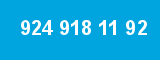 924 918 11 92